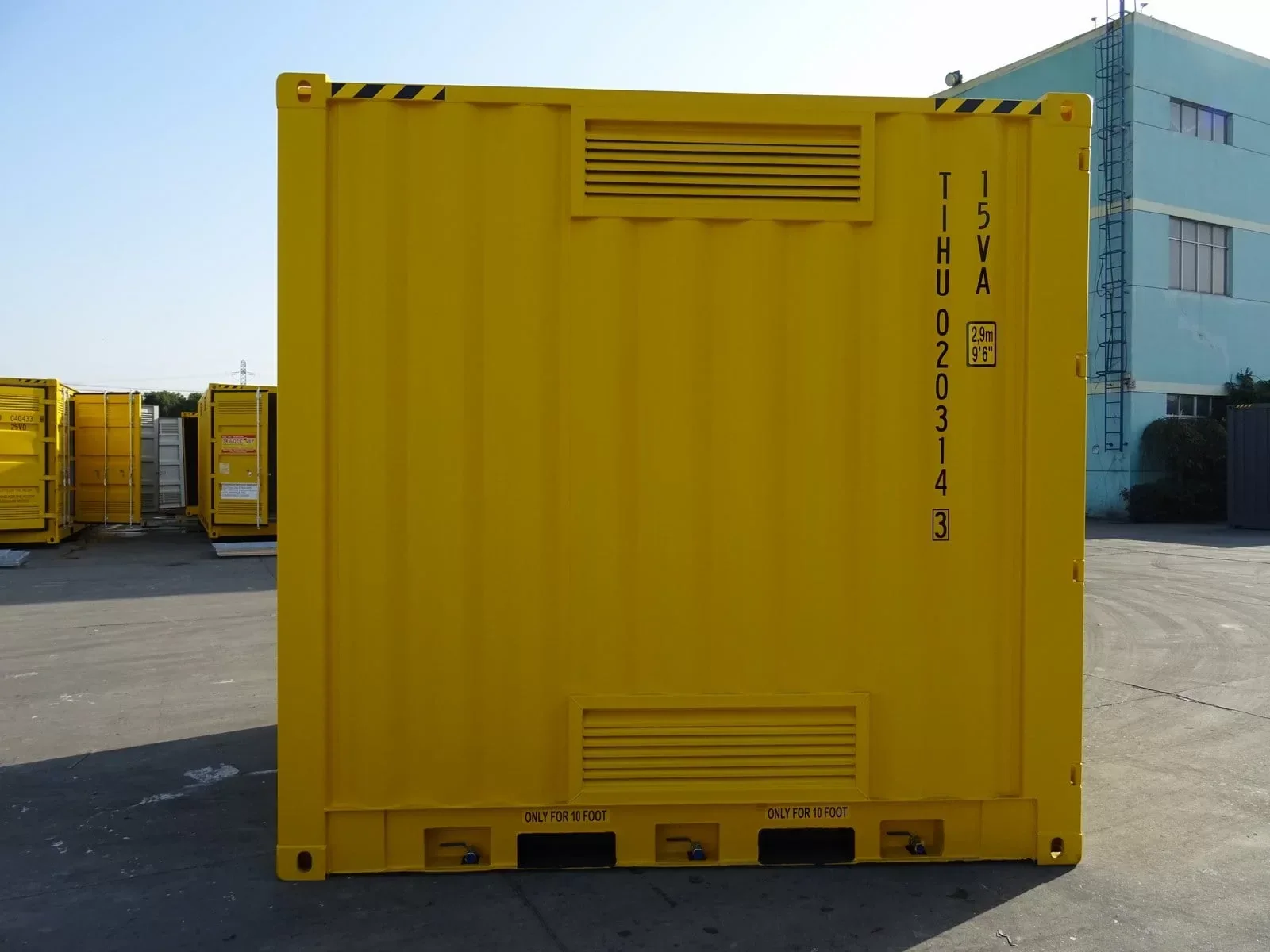 Contenedor High Cube de 10 Pies amarillo nuevo – Imagen 3