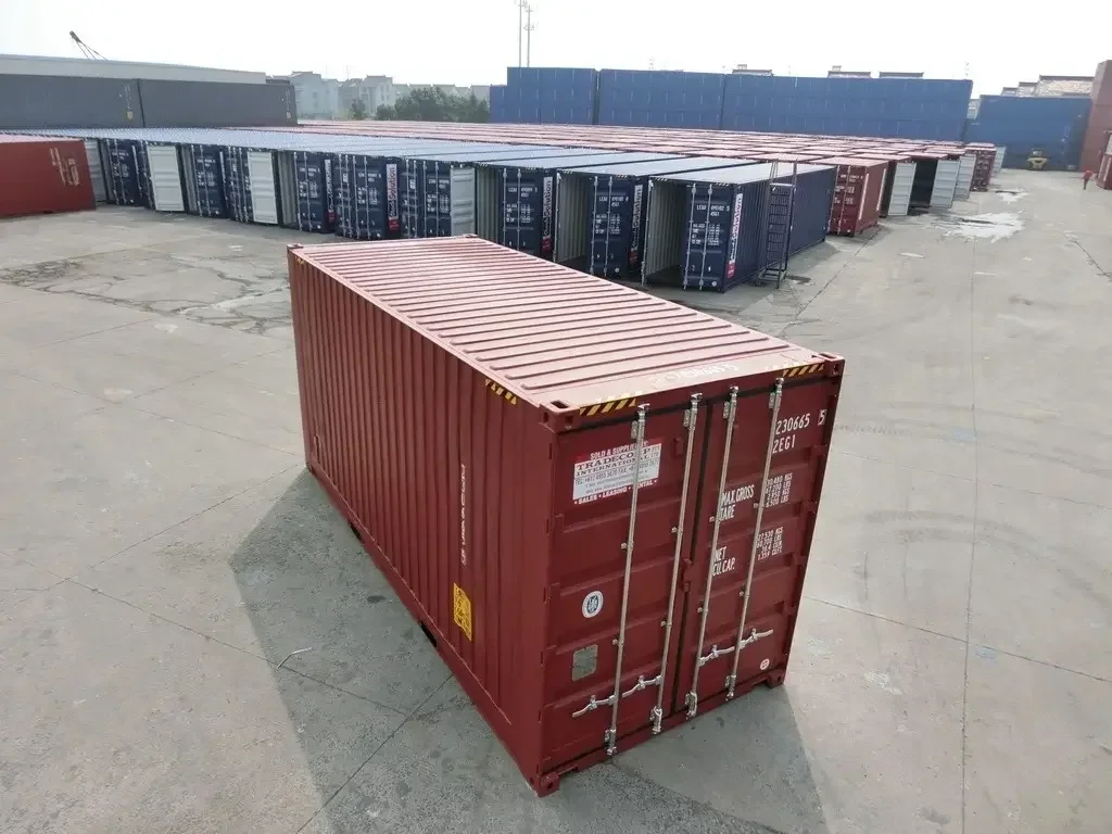 Contenedor de mudanza High Cube 20' (ancho palet) rojo nuevo – Imagen 2