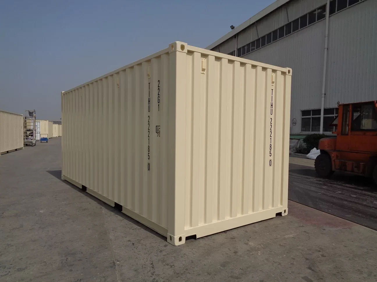 Contenedor Marítimo Seco de 20 Pies beige nuevo – Imagen 2