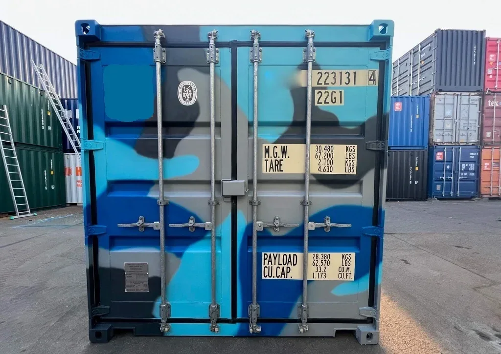 Contenedor Marítimo 20 pies – Acabado Camuflaje – Imagen 2