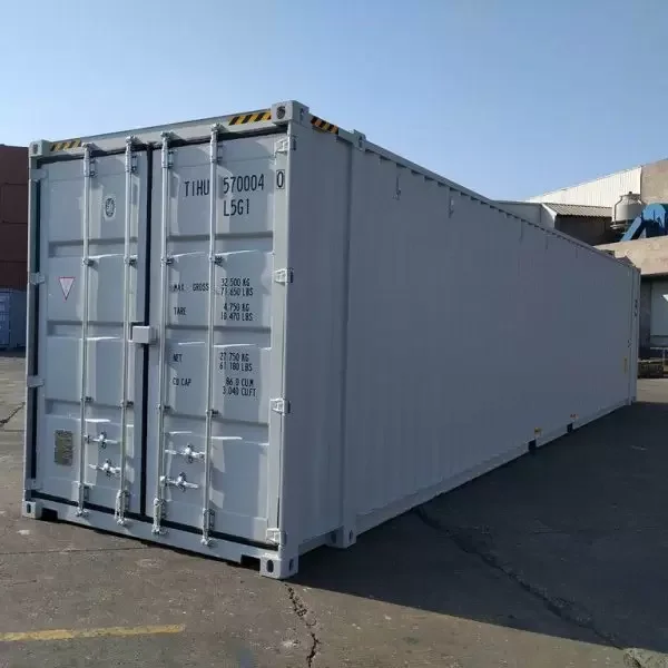 Contenedor Marítimo High Cube de 45 Pies blanco nuevo