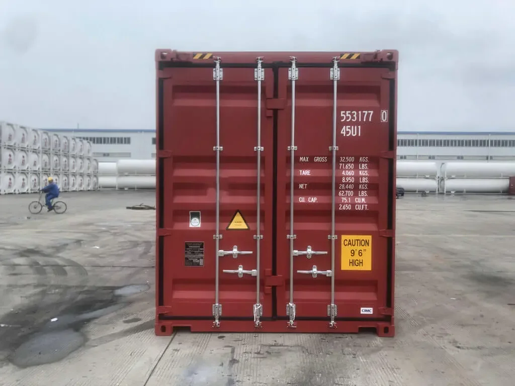 Contenedor High Cube Open Top de 40 Pies rojo nuevo