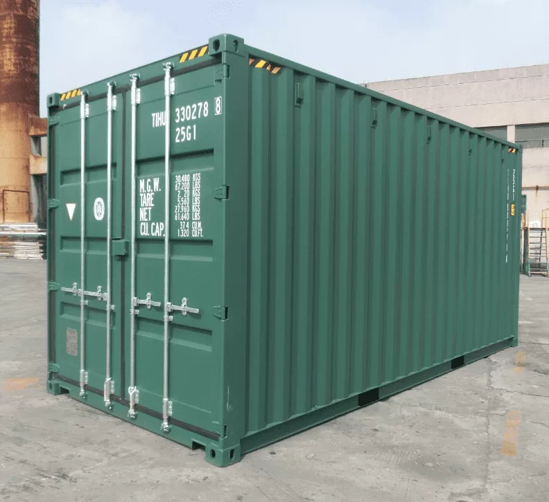 Contenedor High Cube de 20 Pies con Piso de Acero verde nuevo – Imagen 2