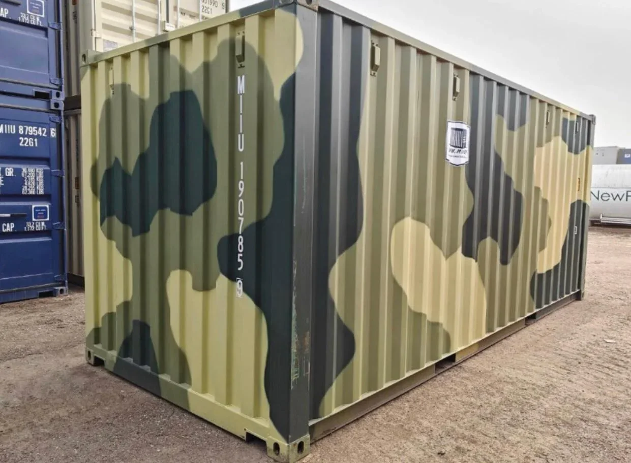 CONTENEDOR MARITIMO DE 20 PIES CAMUFLAJE – Imagen 3