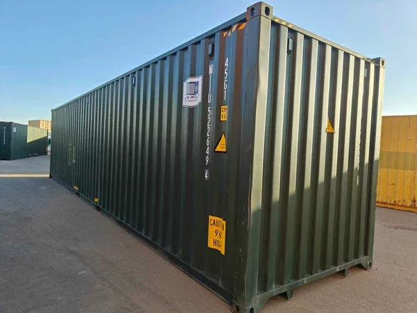 Contenedor seminuevo High Cube de 40 pies verde – Imagen 3