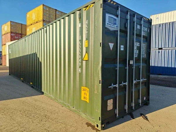 Contenedor seminuevo High Cube de 40 pies verde – Imagen 4