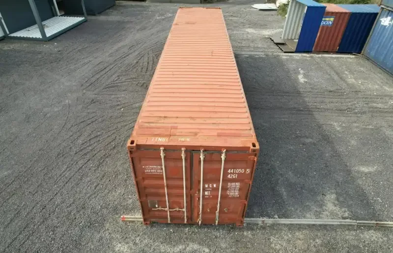 Contenedor usado High Cube de 40 pies rojo – Imagen 3